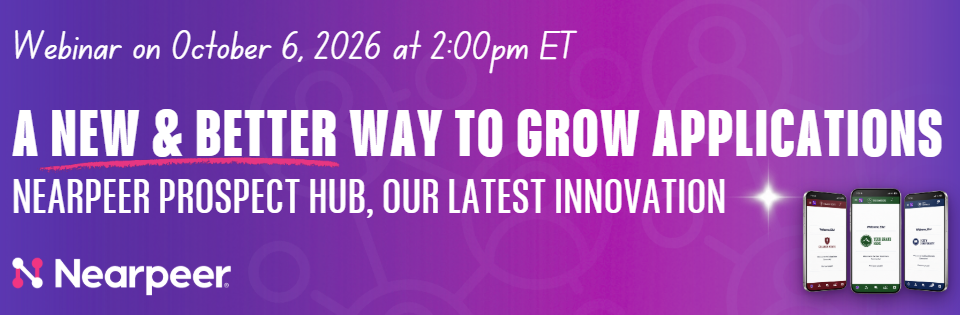 Webinar | A new & better way to grow applications - Nearpeer Prospect Hub (10/6)